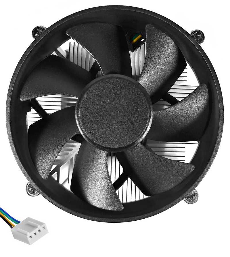 TRONSTORE CPU Cooler with Aluminum Heatsink & 4-Pin PWM 3.62-Inch 2500 RPM Fan with Pre-Applied Thermal Paste for Intel Core i3 i5 i7 i9 Socket 1200 1151 1150 1155 1156 Desktop PC Computer